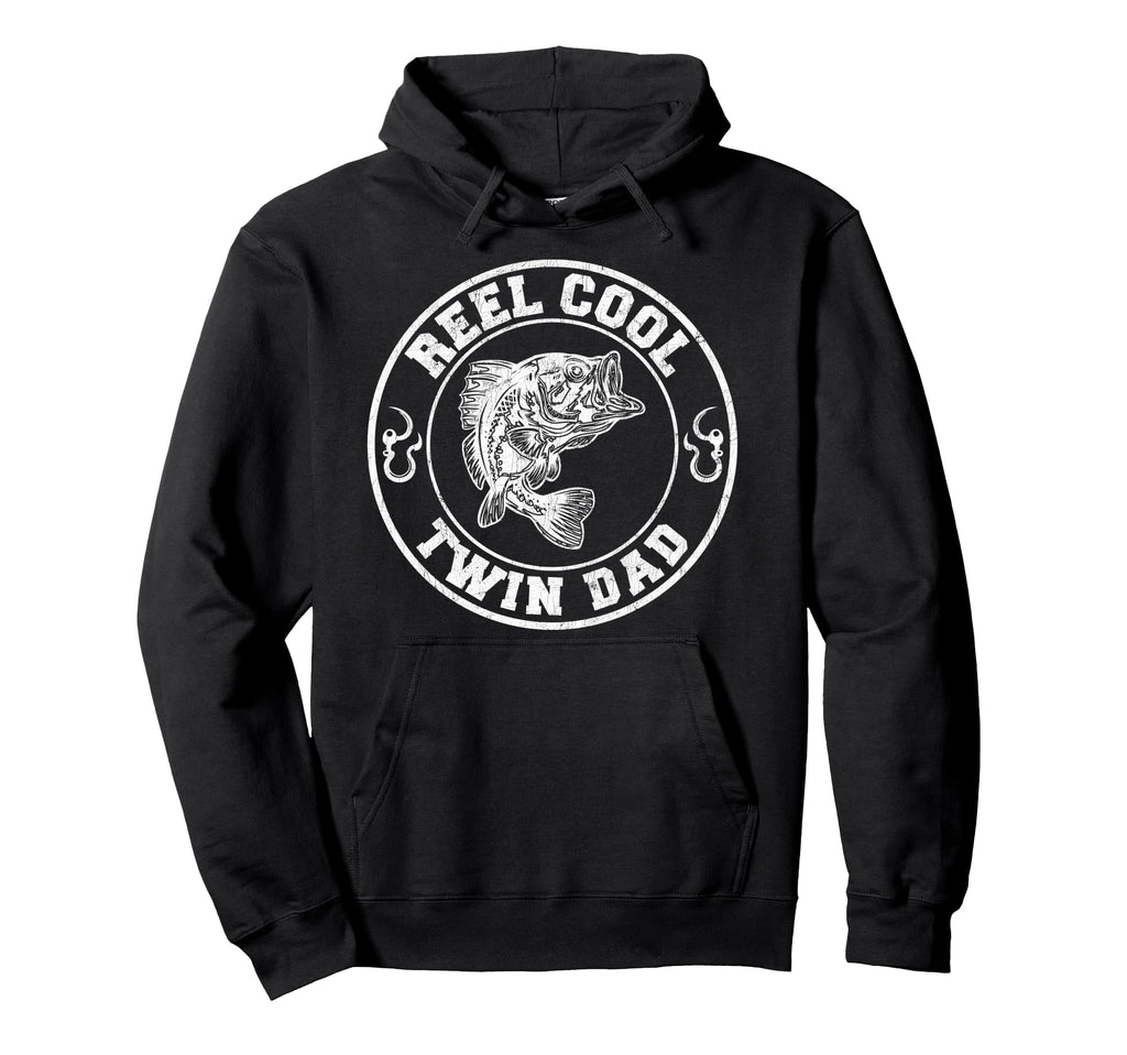 Twin Dad Fishing Reel Twin Dad Fisherman Hoodie - Trendy Graphic Unisex - T-Shirt, Sweatshirt, Hoodie