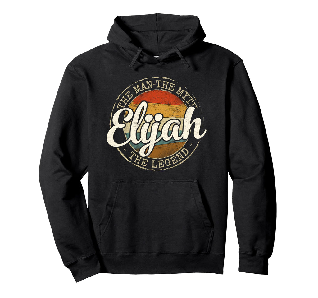 Elijah Myth Legend Personalized Name Hoodie - Aesthetic Graphic Unisex - T-Shirt, Sweatshirt, Hoodie