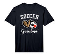 Mens Soccer Grandma Leopard Heart T-Shirt - Novelty Apparel Men Women - T-Shirt, Sweatshirt, Hoodie