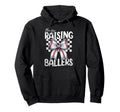Busy Raising Ballers Baseball Mom Hoodie - Custom Art Print Men Women - T-Shirt, Sweatshirt, Hoodie