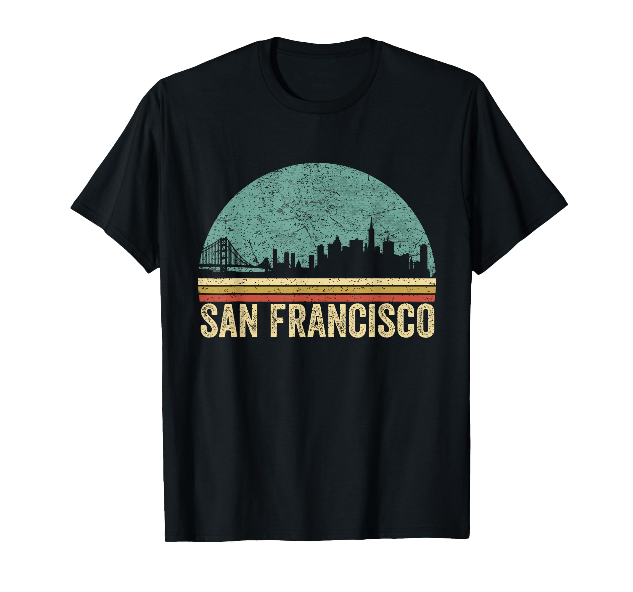 Sf San Francisco Skyline Frisco T-Shirt - Novelty Apparel for Adults - T-Shirt, Sweatshirt, Hoodie
