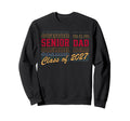 Senior Dad Class 2027 Striped Sweatshirt - Fun Novelty Design Unisex - T-Shirt, Sweatshirt, Hoodie