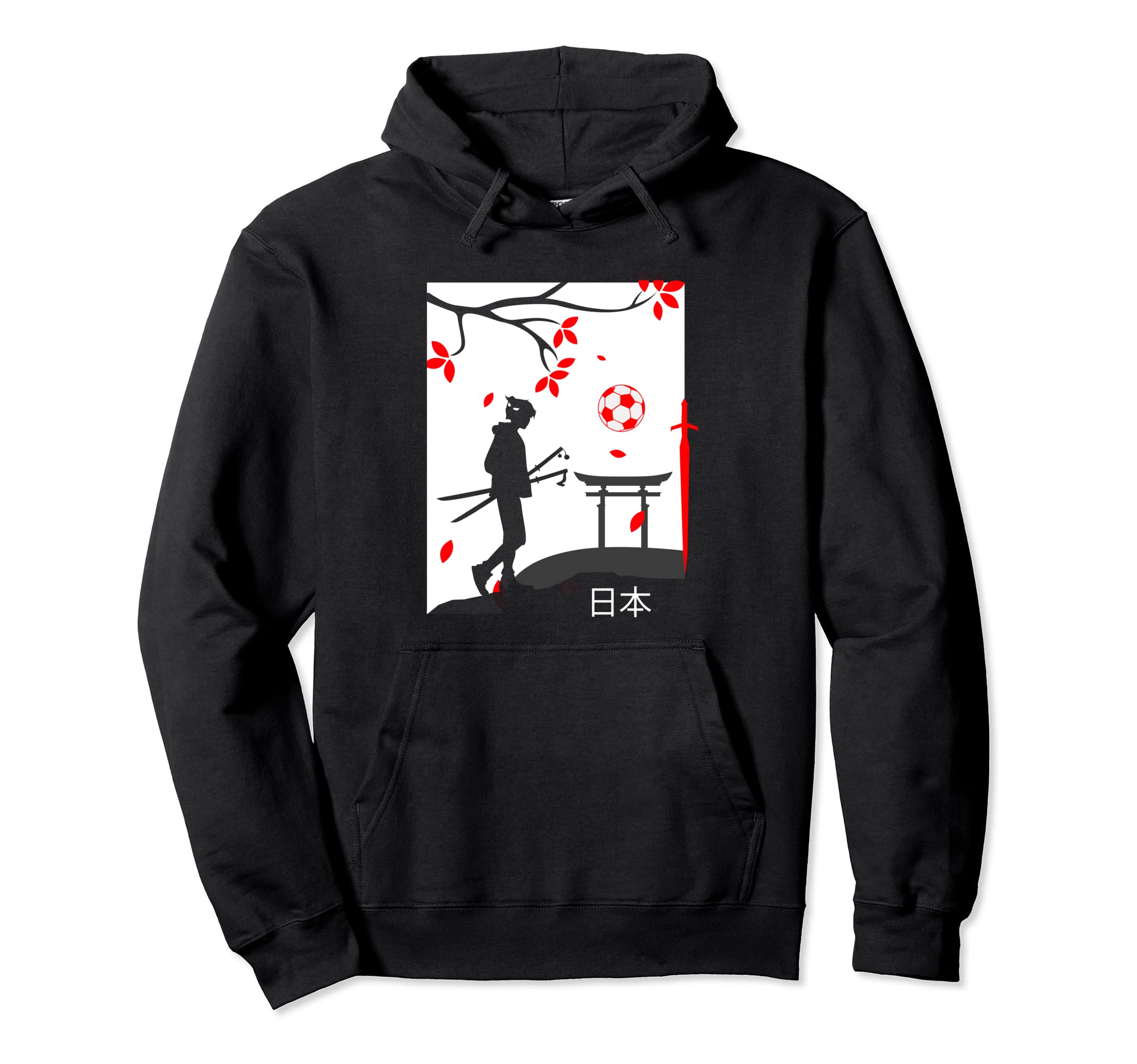 Japan Soccer Fan Traditional Hoodie - Casual Everyday Wear for Adults - T-Shirt, Sweatshirt, Hoodie