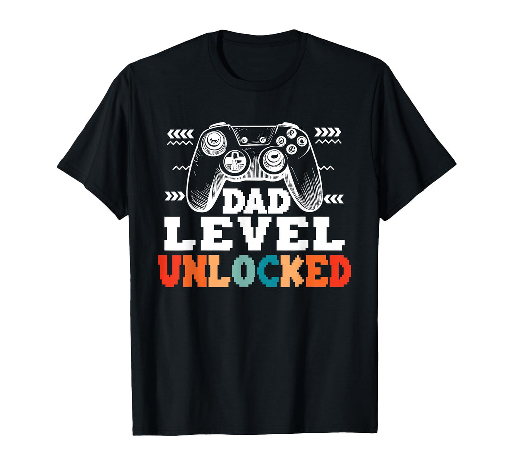 Dad Level Unlocked I Leveled Up To Dad T-Shirt - Custom Art Print Unisex - T-Shirt, Sweatshirt, Hoodie