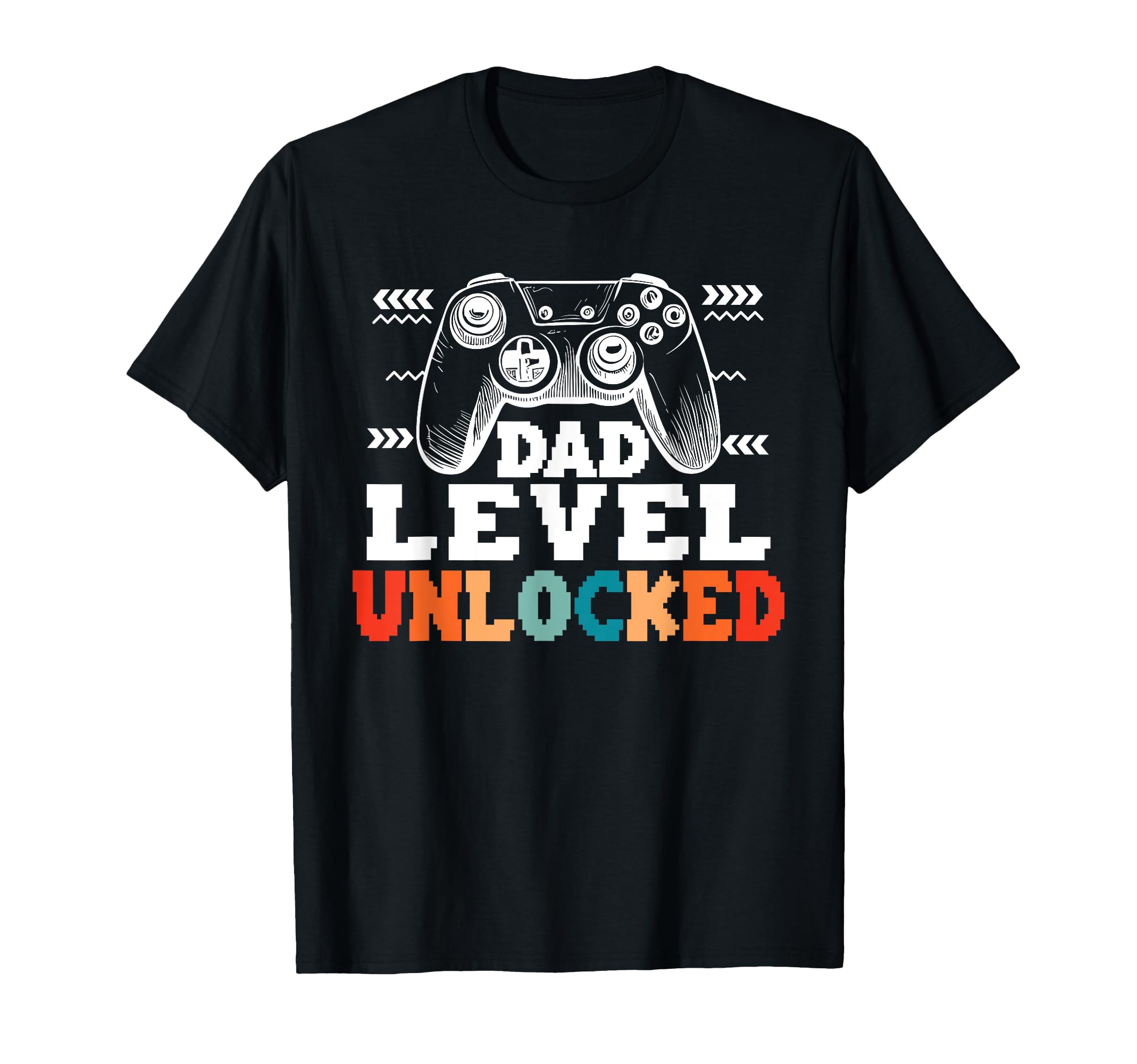 Dad Level Unlocked I Leveled Up To Dad T-Shirt - Custom Art Print Unisex - T-Shirt, Sweatshirt, Hoodie