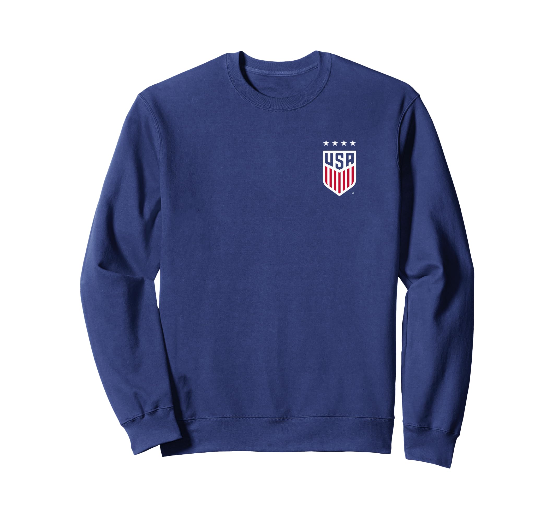 Usa Soccer Front Back Crest Navy Uswnt Sweatshirt - Novelty Apparel Unisex - T-Shirt, Sweatshirt, Hoodie