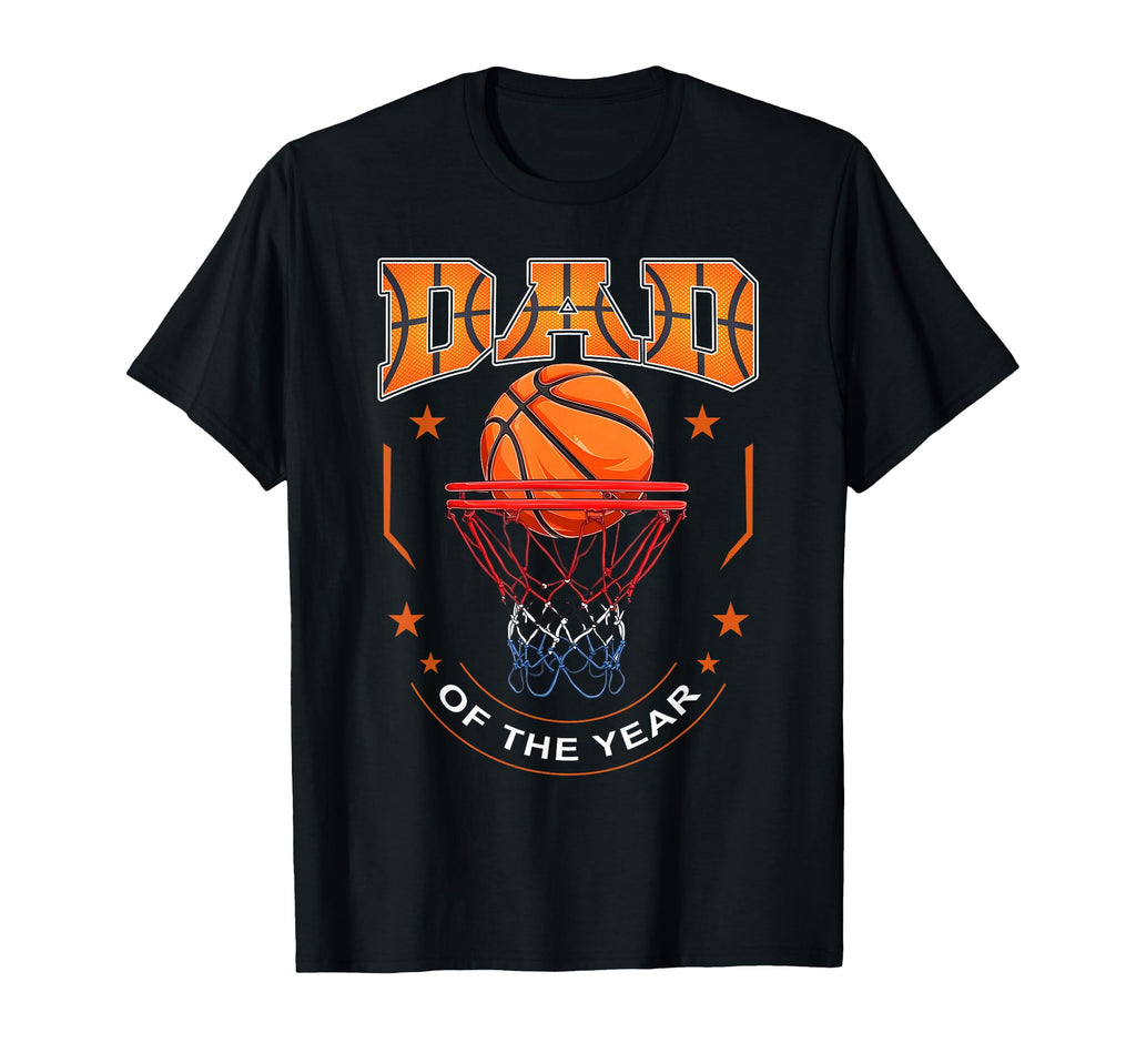Dad Rookie 1St Basketball Bday Theme T-Shirt - Graphic Print Unisex - T-Shirt, Sweatshirt, Hoodie