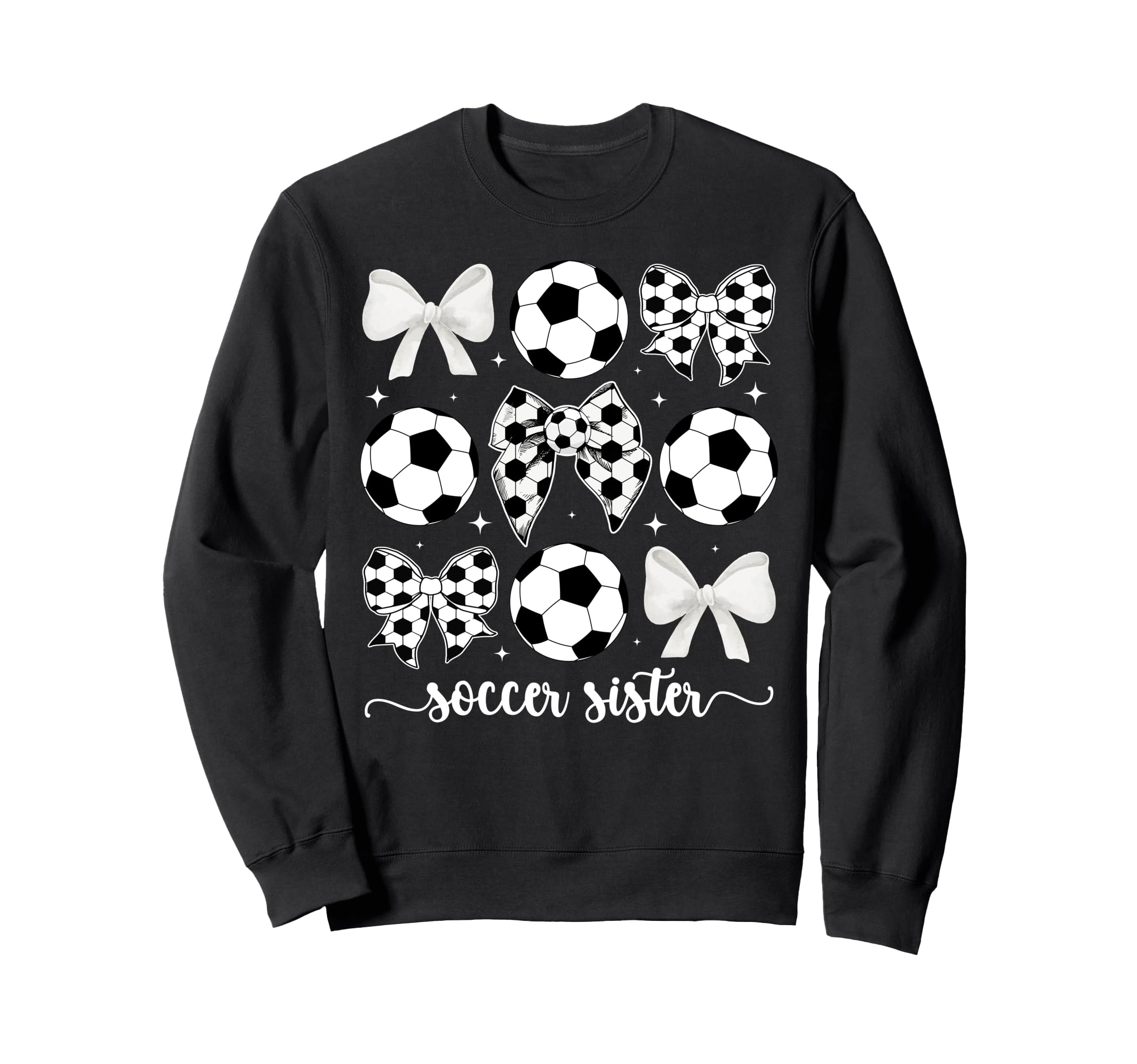 Soccer Sister Coquette Sister Sweatshirt - Unique Graphic for Adults - T-Shirt, Sweatshirt, Hoodie