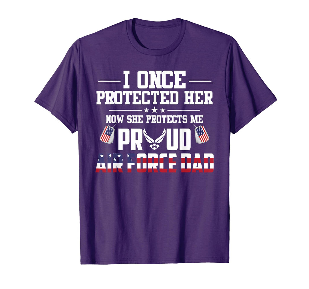 Proud Air Force Dad I Once Protected T-Shirt - Custom Art Print for Adults - T-Shirt, Sweatshirt, Hoodie
