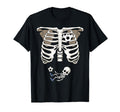 Pregnancy Skeleton Rib Funny Soccer Bump T-Shirt - Novelty Apparel Unisex - T-Shirt, Sweatshirt, Hoodie