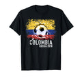 Colombia Flag Football Soccer Fan T-Shirt - Minimalist Print for Adults - T-Shirt, Sweatshirt, Hoodie