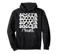 Soccer Aunt Soccer Auntie Coquette Bow Hoodie - Aesthetic Graphic Men Women - T-Shirt, Sweatshirt, Hoodie