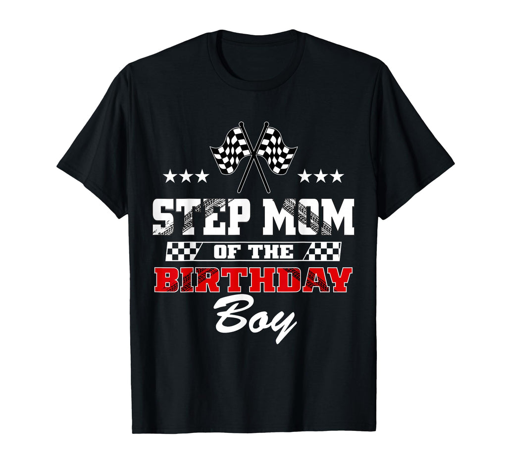 Step Mom Birthday Soccer Party Family Love T-Shirt - Trendy Graphic Unisex - T-Shirt, Sweatshirt, Hoodie