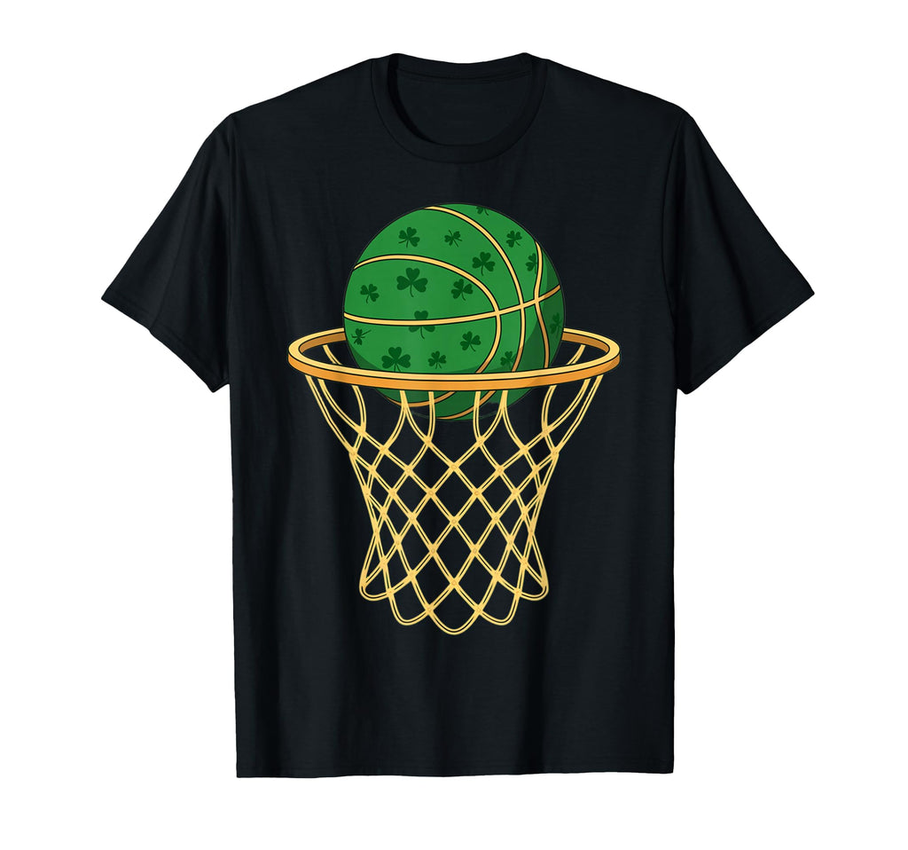 St Patricks Basketball Green T-Shirt - Minimalist Print for Adults - T-Shirt, Sweatshirt, Hoodie