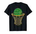 St Patricks Basketball Green T-Shirt - Minimalist Print for Adults - T-Shirt, Sweatshirt, Hoodie