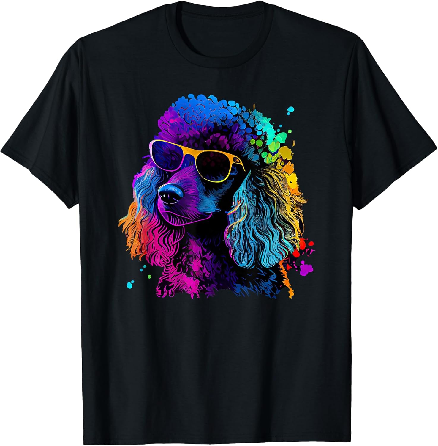 Poodle Pop Art Colorful Design Lovers - Adult & Kids T-Shirts, Sweatshirts & Hoodies apparel design preview 1