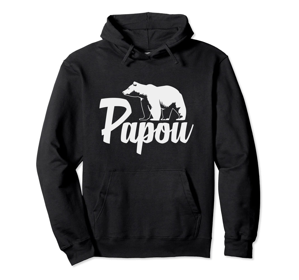 Papou Bear Hugs Family Hoodie - Custom Art Print Men Women - T-Shirt, Sweatshirt, Hoodie