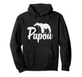 Papou Bear Hugs Family Hoodie - Custom Art Print Men Women - T-Shirt, Sweatshirt, Hoodie