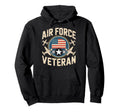 Air Force Veteran Us American Flag Dad Hoodie - Custom Art Print Men Women - T-Shirt, Sweatshirt, Hoodie