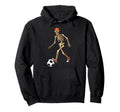Funny Skeleton Soccer Balls Football Hoodie - Unique Graphic Men Women - T-Shirt, Sweatshirt, Hoodie