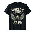Worlds Coolest Papa Winged T-Shirt - Casual Everyday Wear Men Women - T-Shirt, Sweatshirt, Hoodie