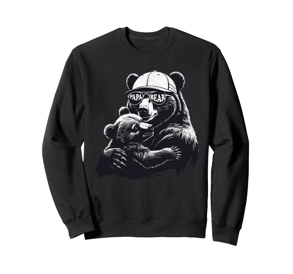 Papa Bear Best Dad Gifts Bear Sweatshirt - Streetwear Style for Adults - T-Shirt, Sweatshirt, Hoodie