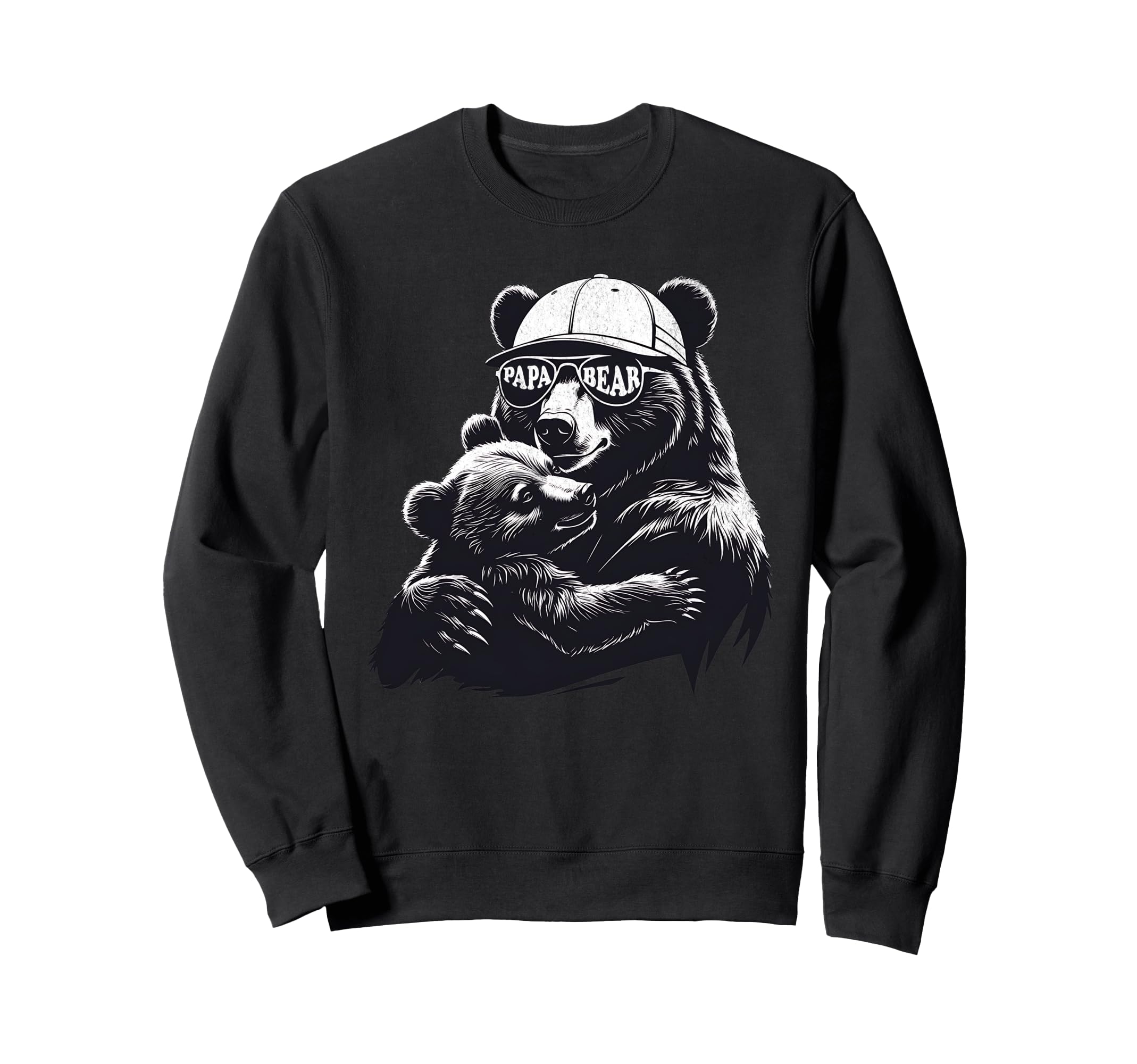 Papa Bear Best Dad Gifts Bear Sweatshirt - Streetwear Style for Adults - T-Shirt, Sweatshirt, Hoodie