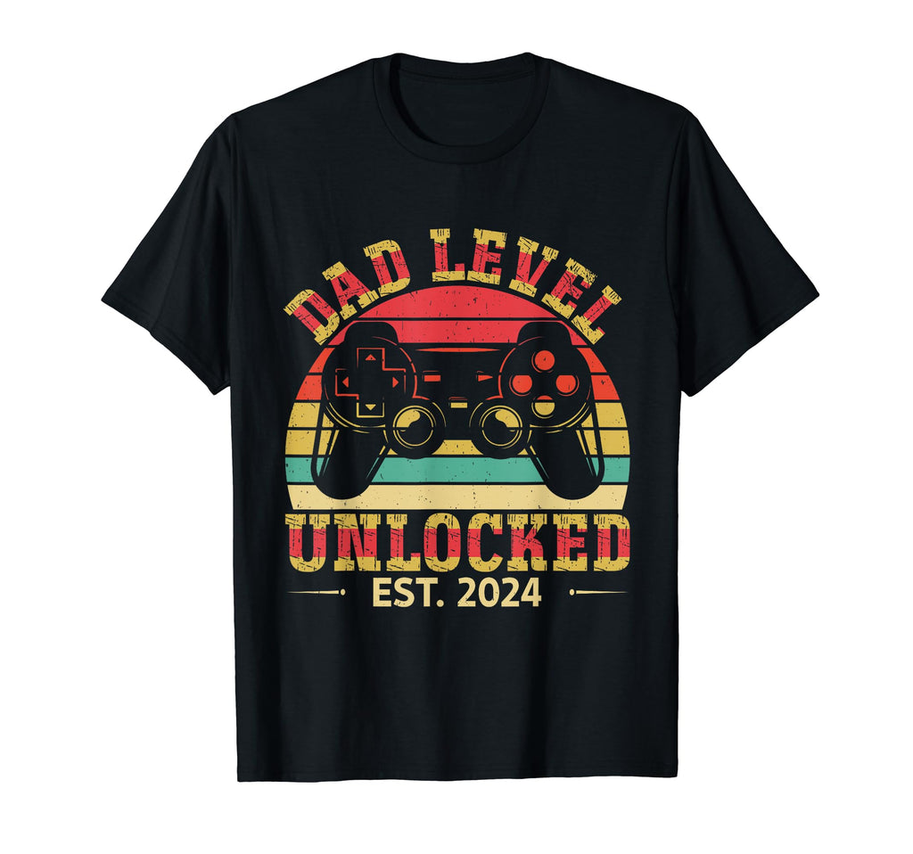 Funny Fathers Day Dad Level Unlocked T-Shirt - Novelty Apparel for Adults - T-Shirt, Sweatshirt, Hoodie