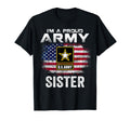 Im Proud Army Sister American Flag T-Shirt - Custom Art Print Unisex - T-Shirt, Sweatshirt, Hoodie