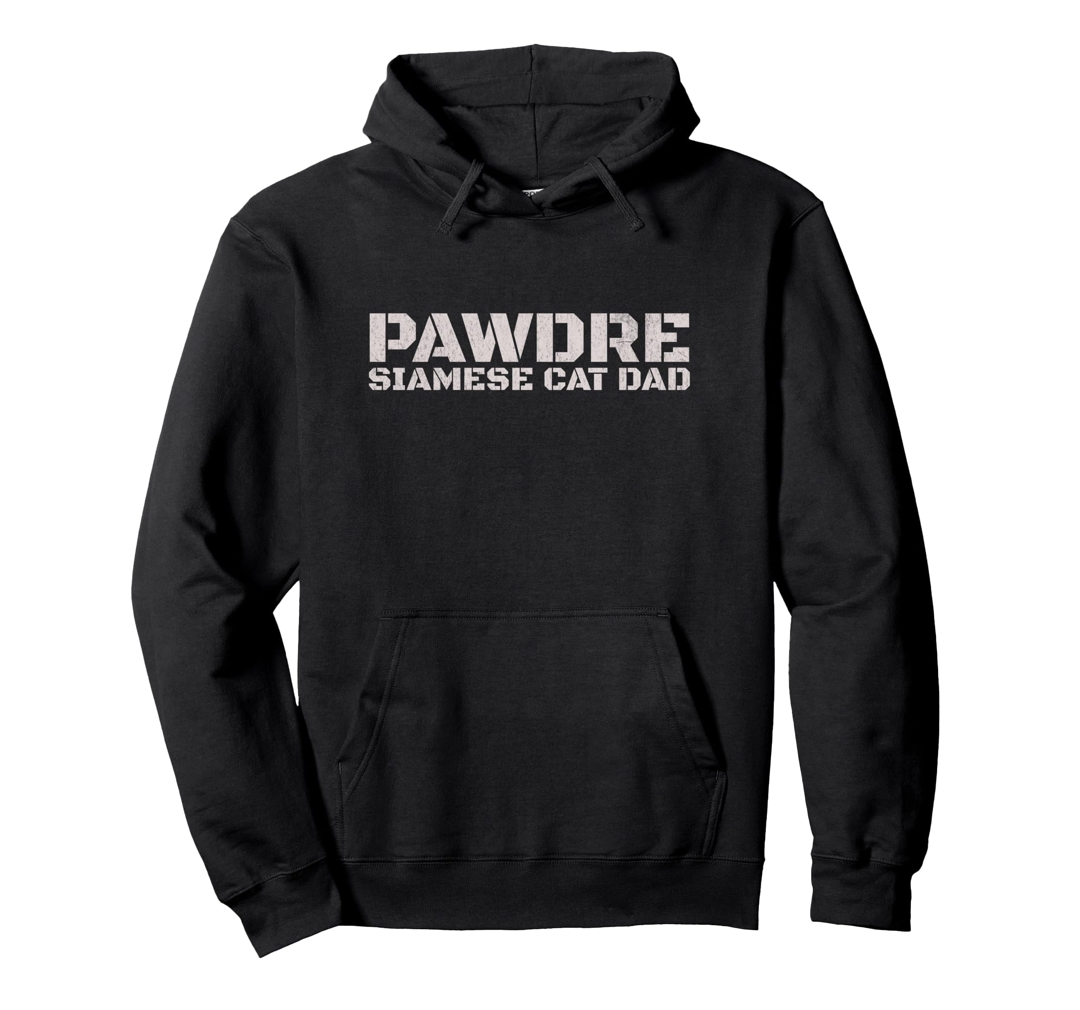 Pawdre Siamese Cat Dad Feline Father Hoodie - Trendy Graphic for Adults - T-Shirt, Sweatshirt, Hoodie
