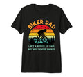 Mens Biker Dad Biker Dad Bike Shorts T-Shirt - Minimalist Print for Adults - T-Shirt, Sweatshirt, Hoodie