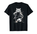 Cat Playing Soccer T-Shirt - Trendy Graphic for Adults - T-Shirt, Sweatshirt, Hoodie