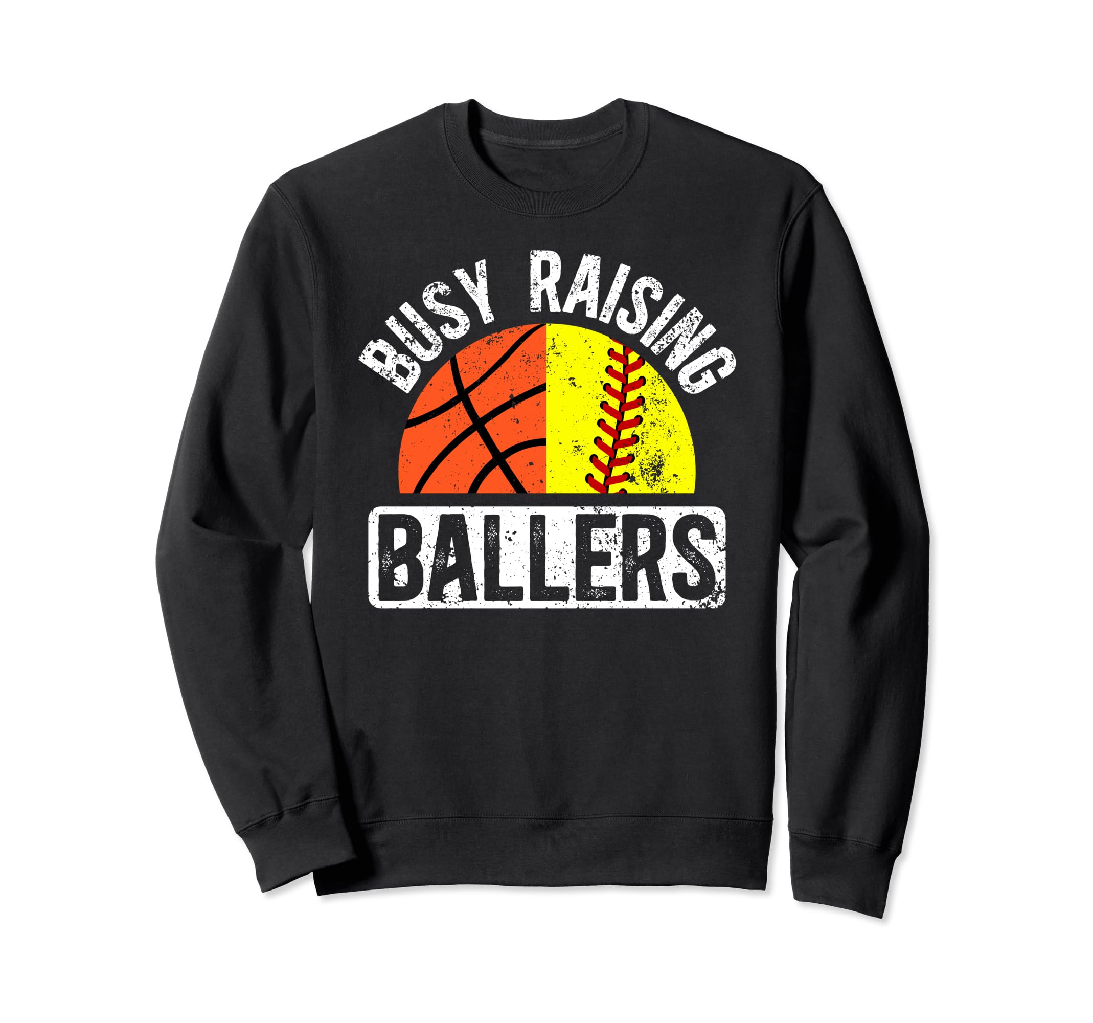 Busy Raising Ballers Basketball Sweatshirt - Minimalist Print Men Women - T-Shirt, Sweatshirt, Hoodie