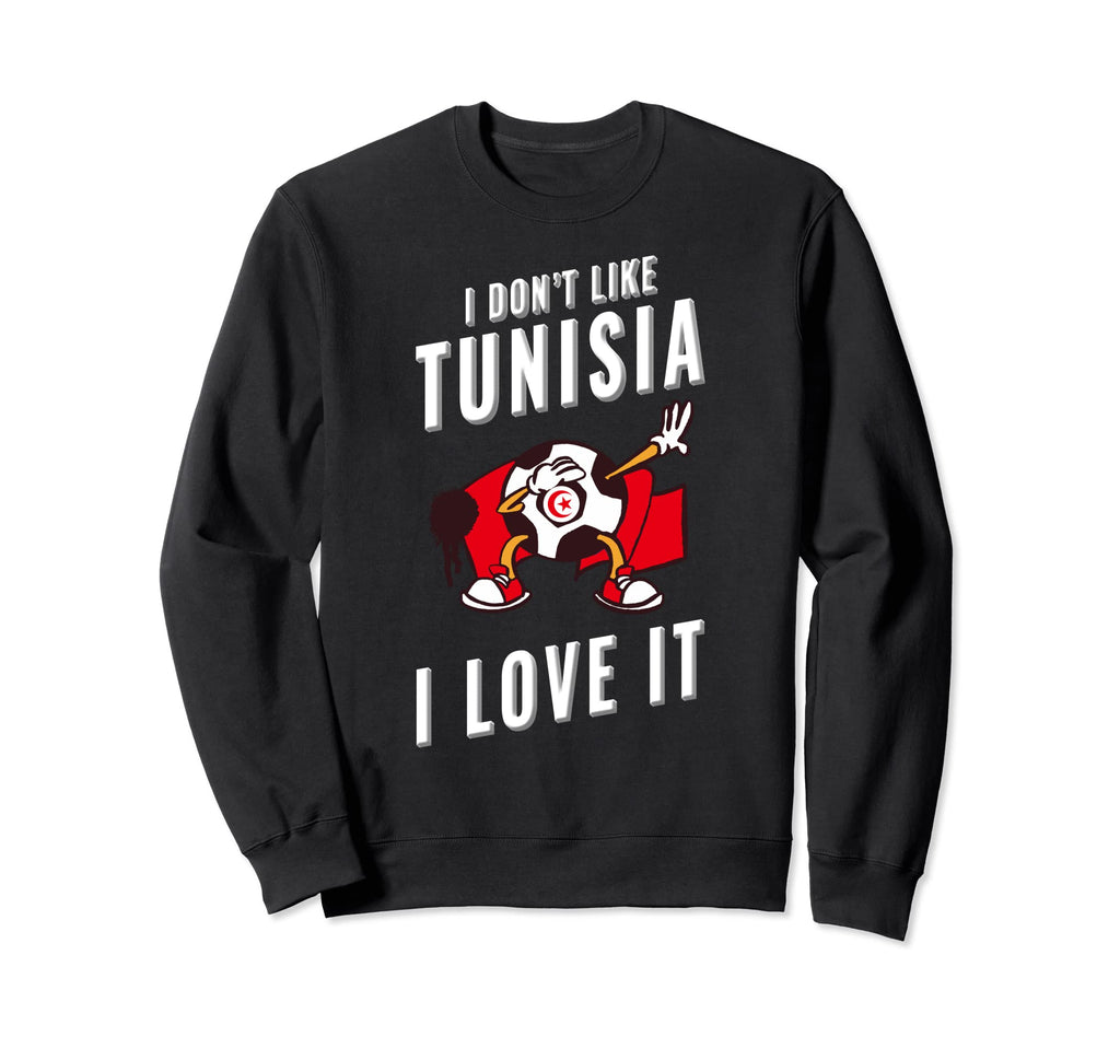 Tunisia Soccer Supporters Fun Flag Sweatshirt - Fun Novelty Design Unisex - T-Shirt, Sweatshirt, Hoodie