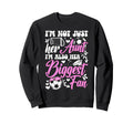 Her Biggest Fan Soccer Aunt Soccer Sweatshirt - Unique Graphic Unisex - T-Shirt, Sweatshirt, Hoodie