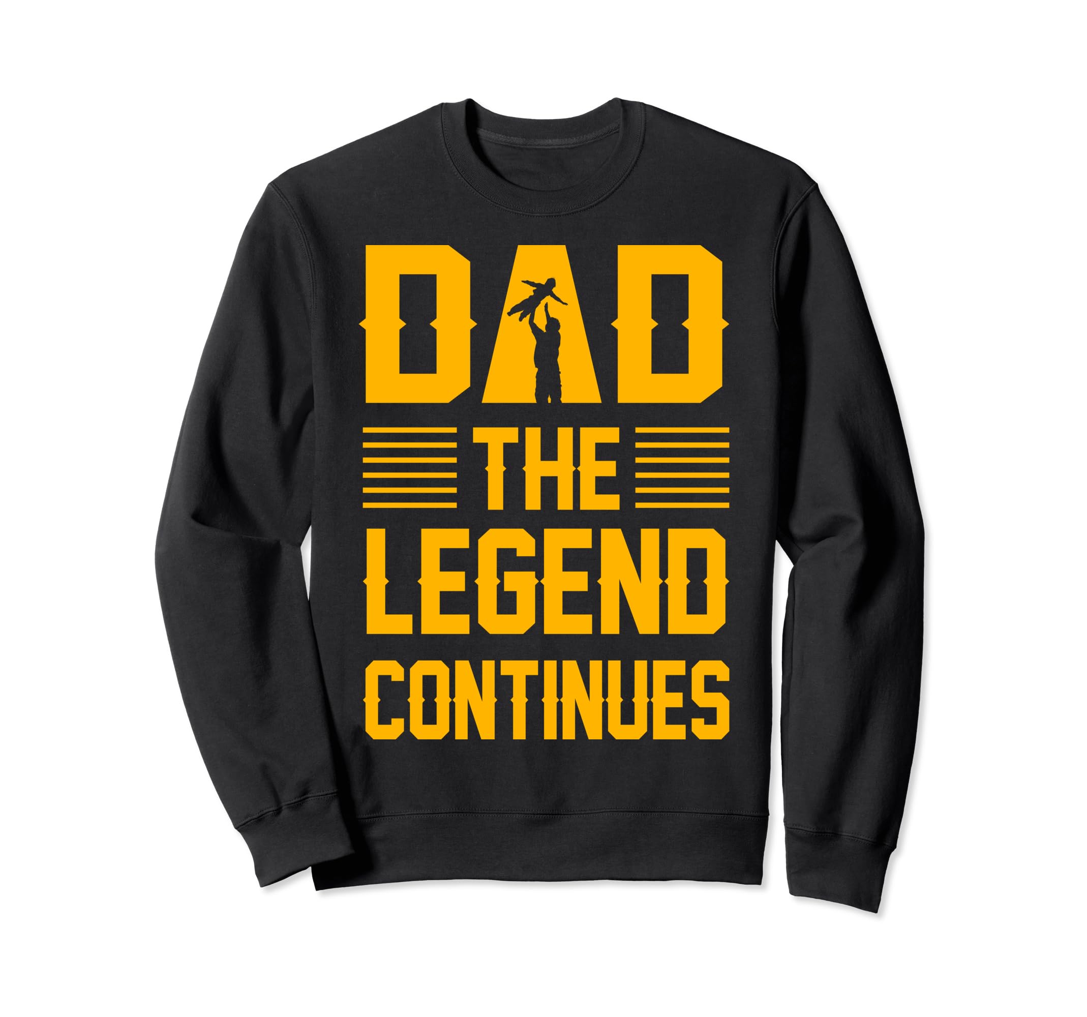 Dad Legend Continues Daddy Papa Sweatshirt - Graphic Print Men Women - T-Shirt, Sweatshirt, Hoodie