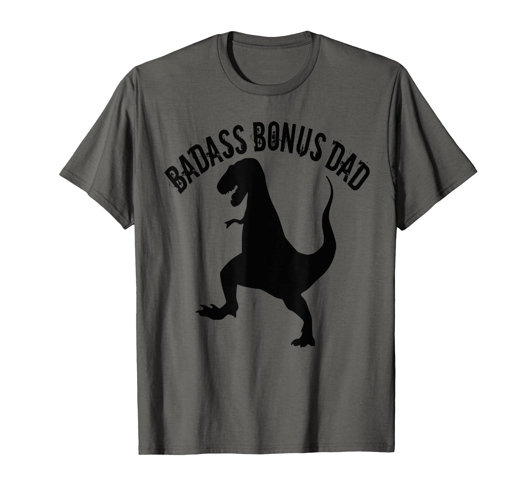 One Badass Bonus Step Dad Dinosaur T-Shirt - Minimalist Print Men Women - T-Shirt, Sweatshirt, Hoodie