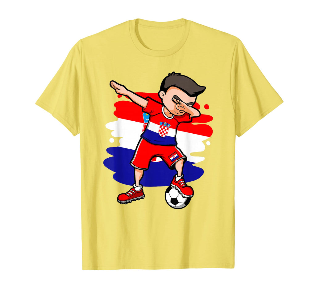 Dabbing Soccer Croatia Jersey Croatian T-Shirt - Trendy Graphic Men Women - T-Shirt, Sweatshirt, Hoodie