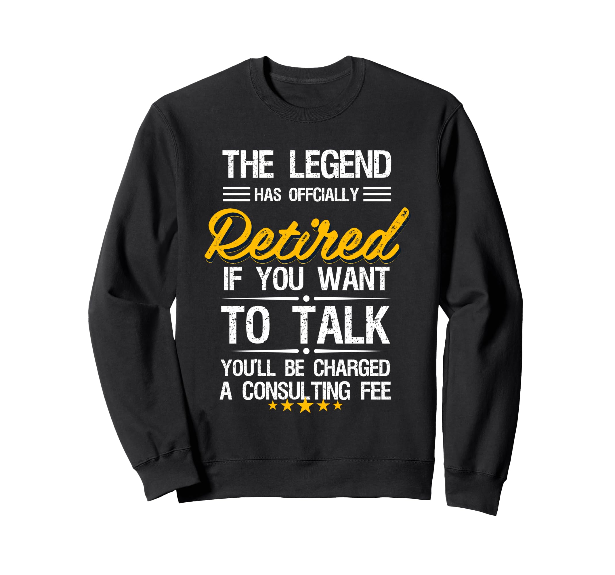 Legend Has Officially Retired Sweatshirt - Minimalist Print Men Women - T-Shirt, Sweatshirt, Hoodie