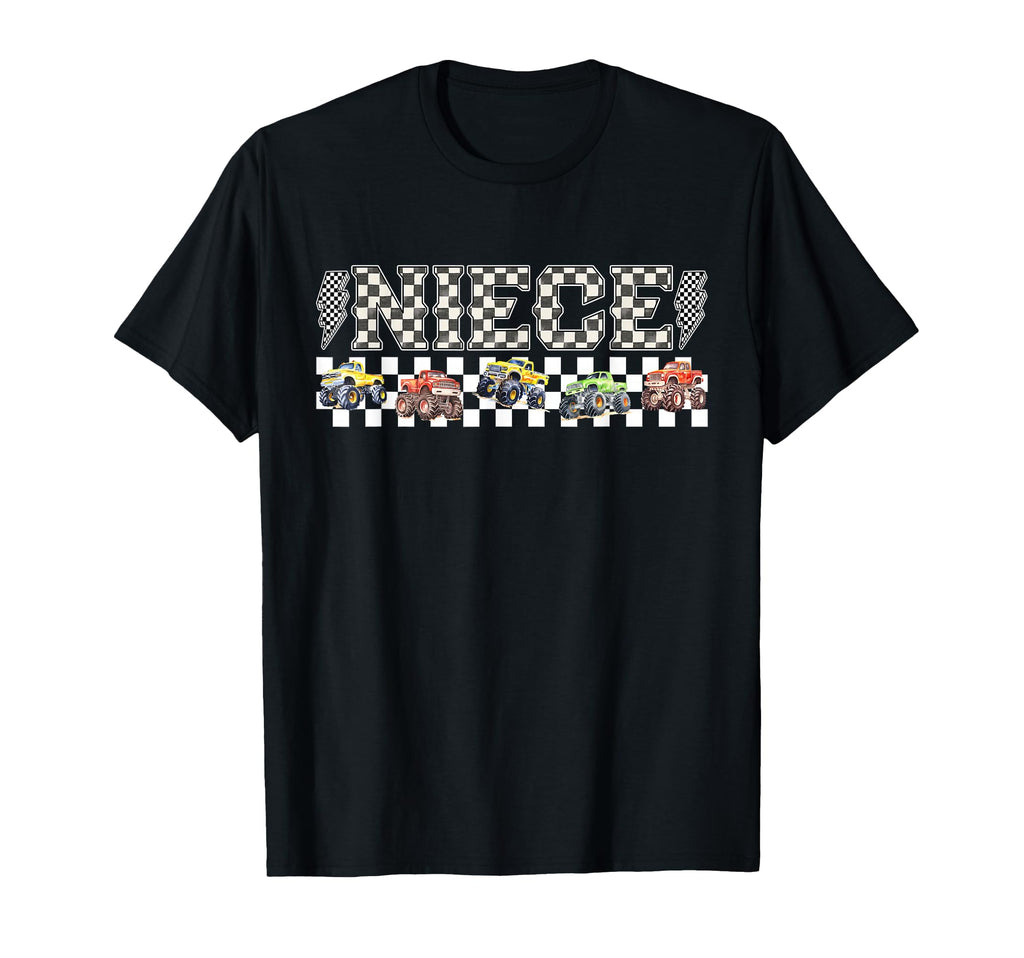 Niece Monster Truck Family Crew T-Shirt - Minimalist Print for Adults - T-Shirt, Sweatshirt, Hoodie