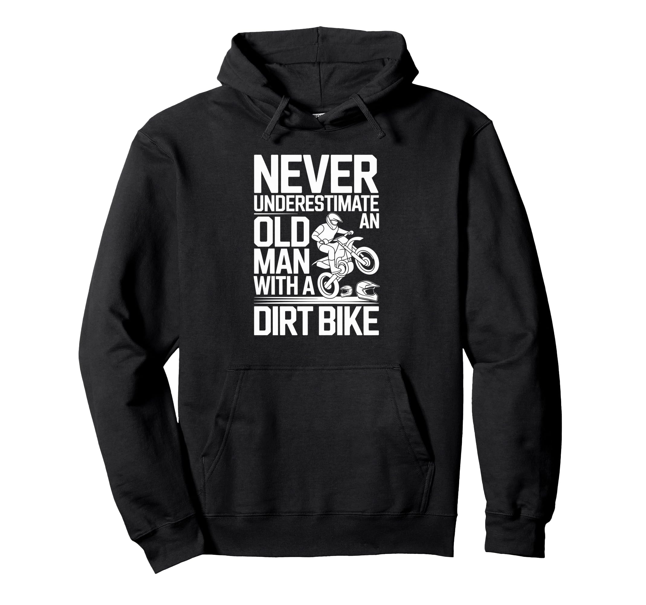 Never Underestimate Old Racing Hoodie - Casual Everyday Wear Men Women - T-Shirt, Sweatshirt, Hoodie