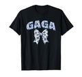 Gaga Coquette Toile Blue Bow Floral T-Shirt - Trendy Graphic Men Women - T-Shirt, Sweatshirt, Hoodie