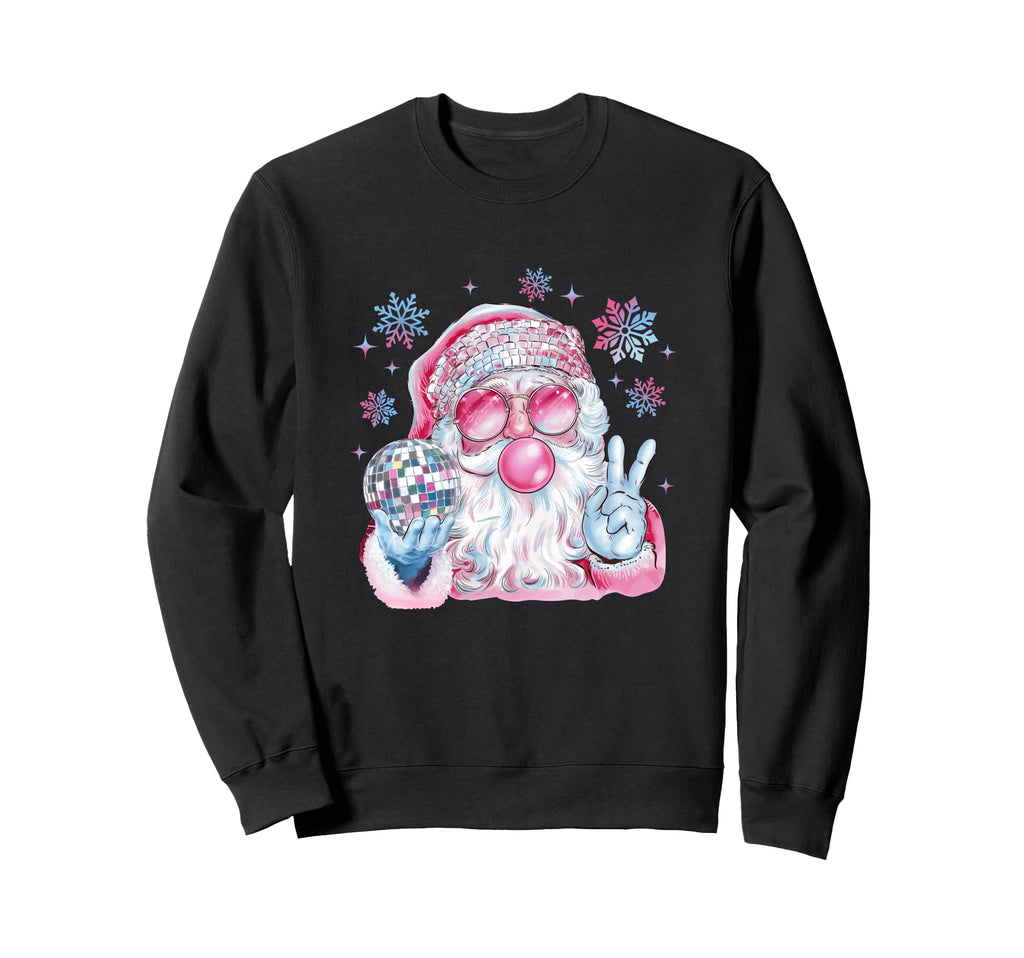 Santa Blowing Bubble Funny Santa Sweatshirt - Novelty Apparel for Adults - T-Shirt, Sweatshirt, Hoodie