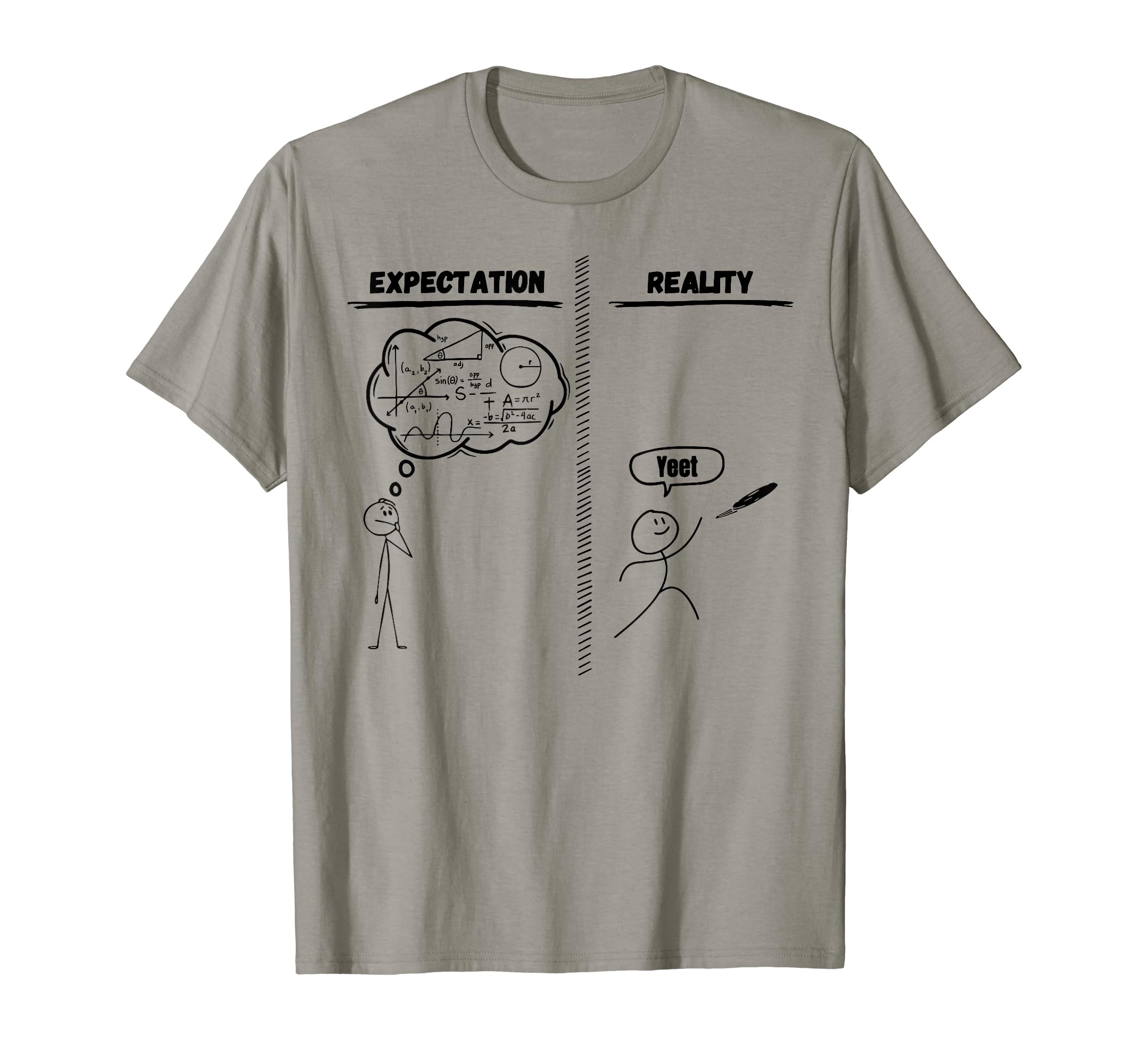 Id Hit That Expectation Reality Disc Golf T-Shirt - Novelty Apparel Unisex - T-Shirt, Sweatshirt, Hoodie
