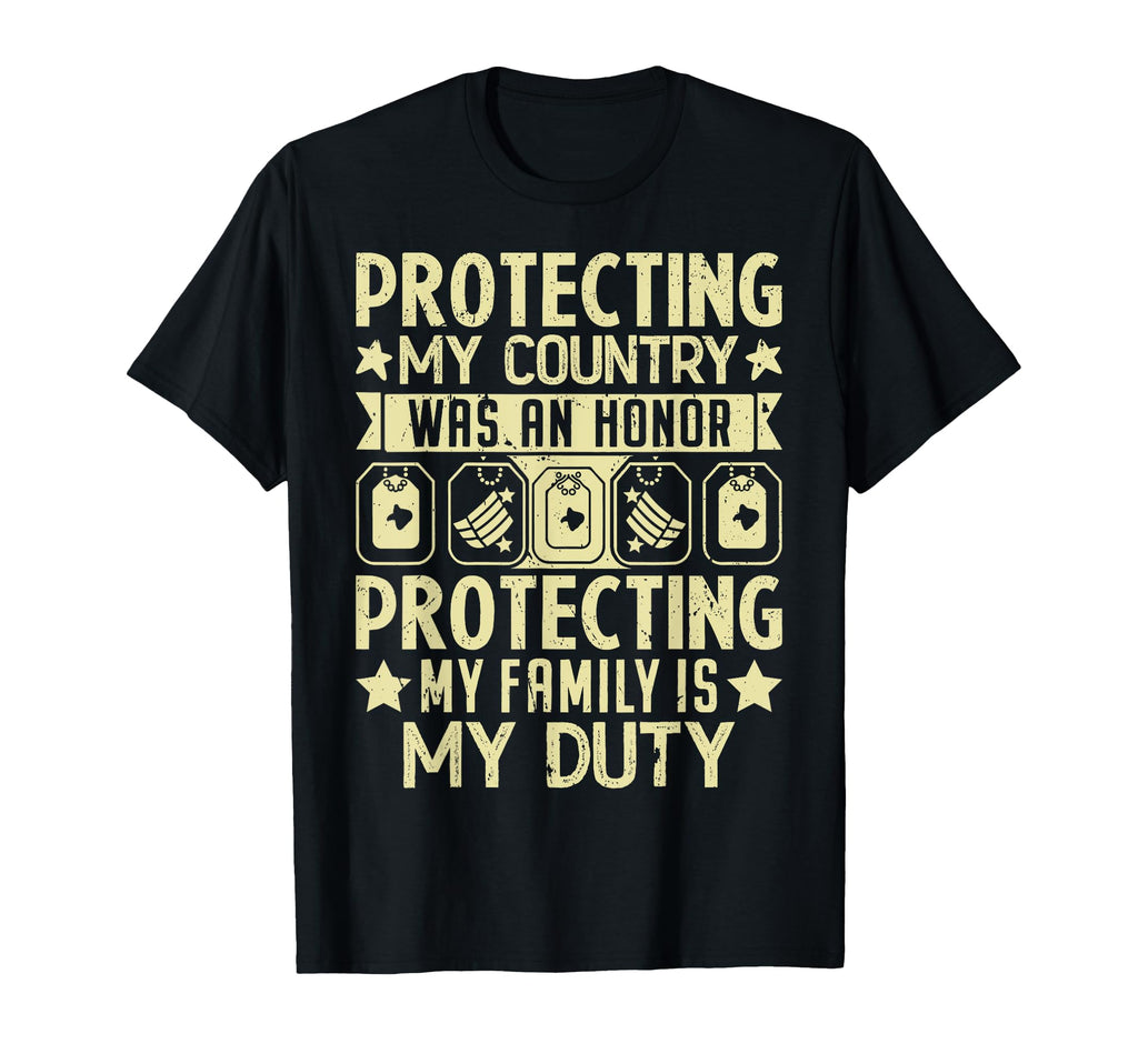 Protecting My Family Is My Duty T-Shirt - Aesthetic Graphic for Adults - T-Shirt, Sweatshirt, Hoodie