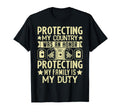 Protecting My Family Is My Duty T-Shirt - Aesthetic Graphic for Adults - T-Shirt, Sweatshirt, Hoodie