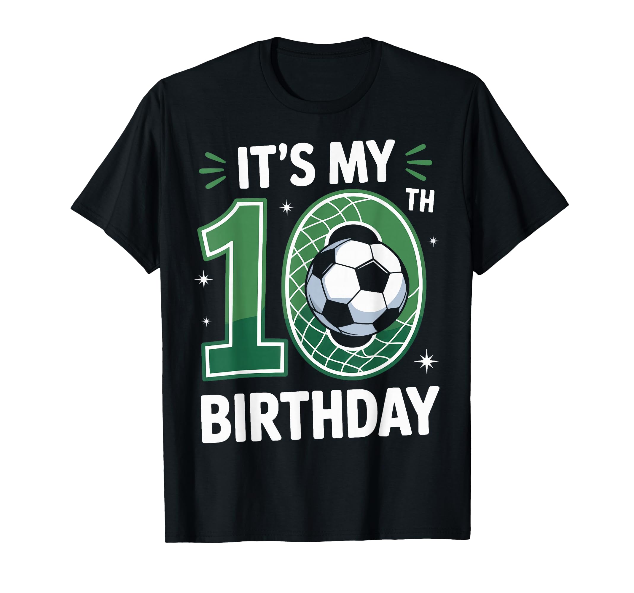 Its My 10Th Birthday Soccer Fan Athletic T-Shirt - Novelty Apparel Unisex - T-Shirt, Sweatshirt, Hoodie