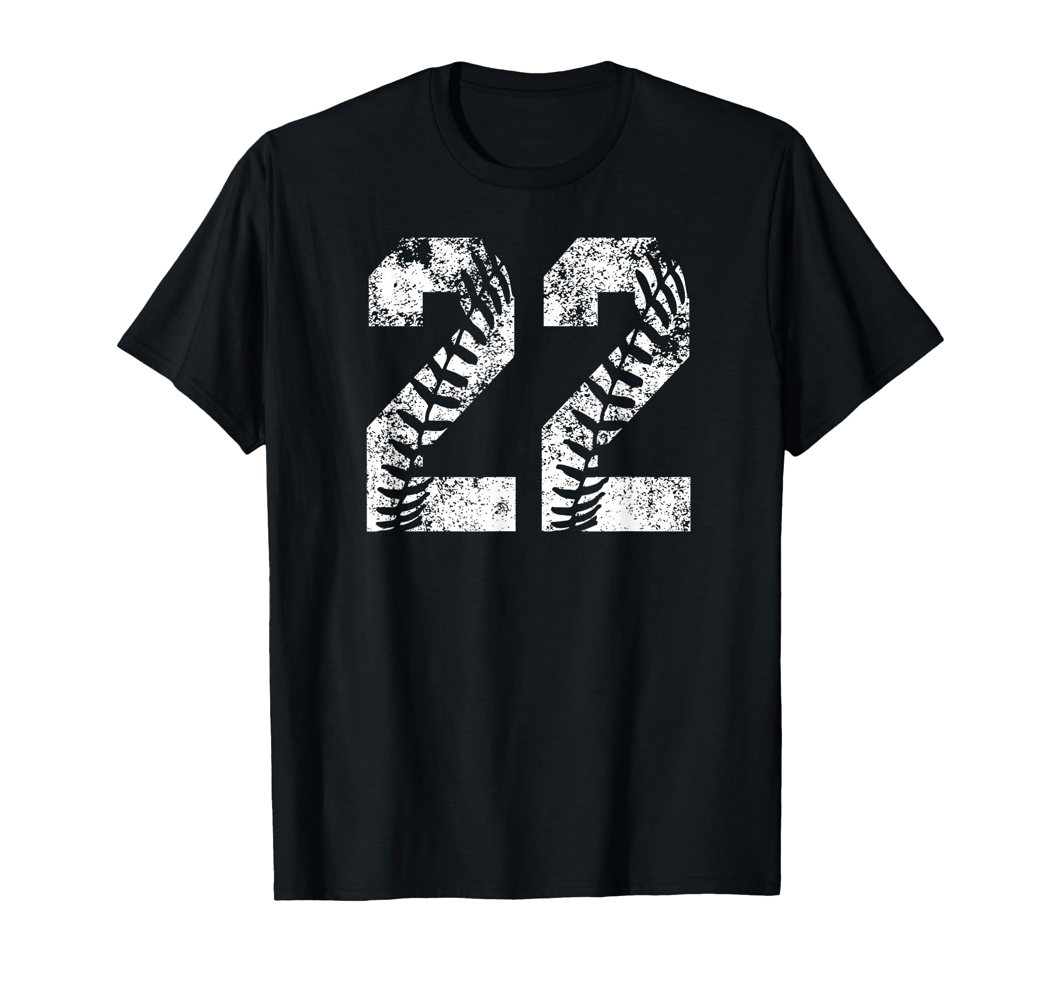 White Baseball Number 22 Jersey T-Shirt - Aesthetic Graphic for Adults - T-Shirt, Sweatshirt, Hoodie