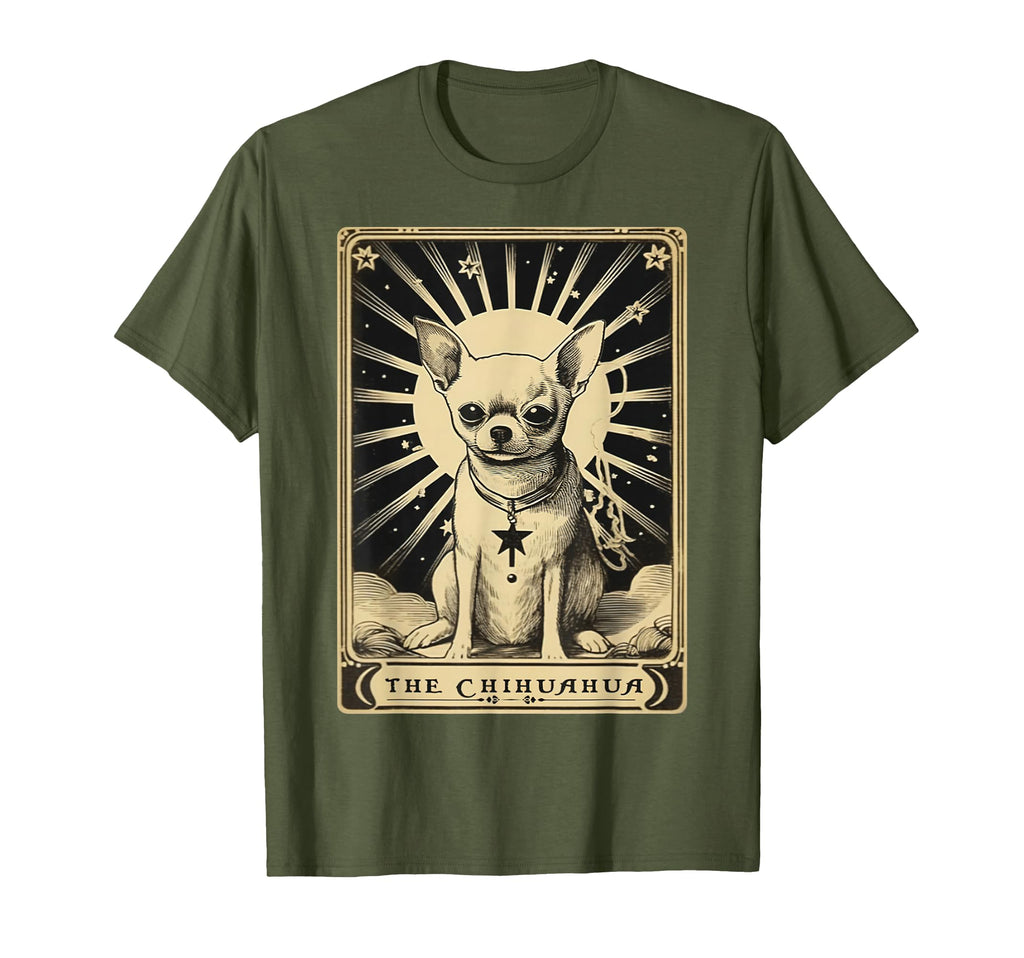 Chihuahua Tarot Card Chihuahua Mom T-Shirt - Novelty Apparel for Adults - T-Shirt, Sweatshirt, Hoodie