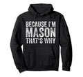 Funny Personalized Name Because Im Hoodie - Minimalist Print for Adults - T-Shirt, Sweatshirt, Hoodie